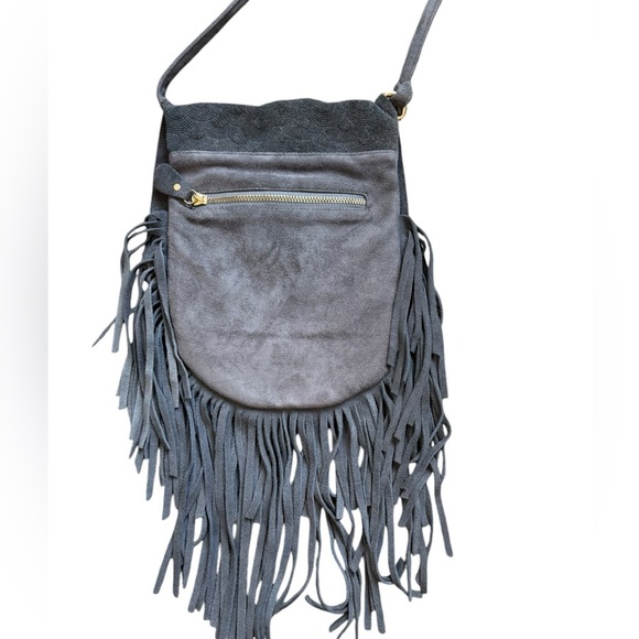 Street Level Faux Suede gray Purse - Picture 8 of 15